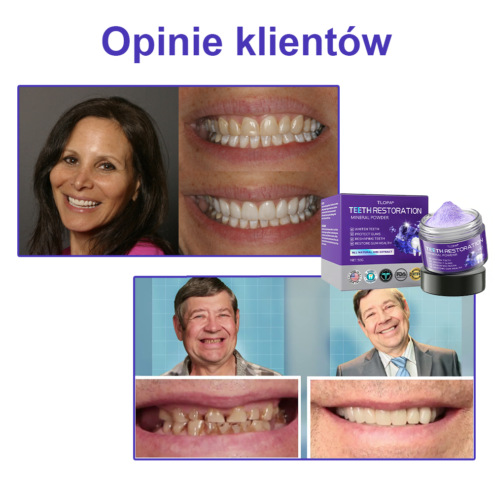 Cvreoz® Proszek Mineralny do Przywracania Zębów (zalecane przez ADA) (👩⚕️ Ostatnia szansa na zniżkę - tylko przez 30 minut 🦷)