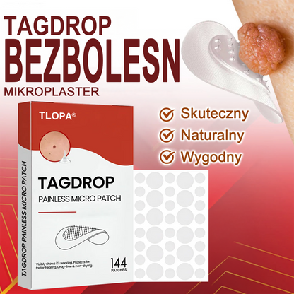 TLOPA® Mikroigłowy Botaniczny Plaster do Usuwania Narośli Skórnych 🇵🇱 Wyprodukowano w Polsce