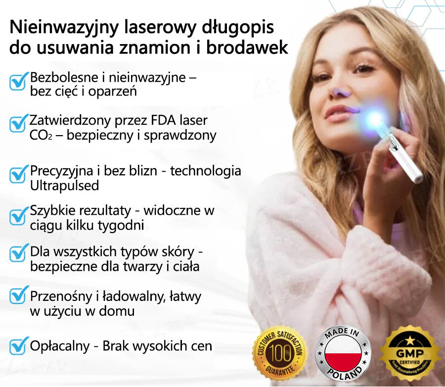 Cvreoz® nowy nieinwazyjny laser do usuwania pieprzyków i brodawek 🎉🎉
